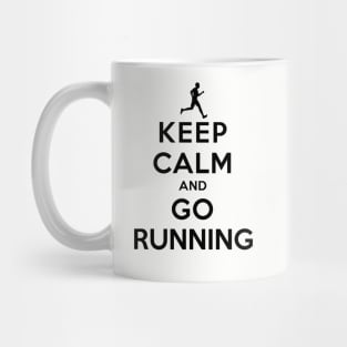 Keep Calm and Go Running (Male) Mug